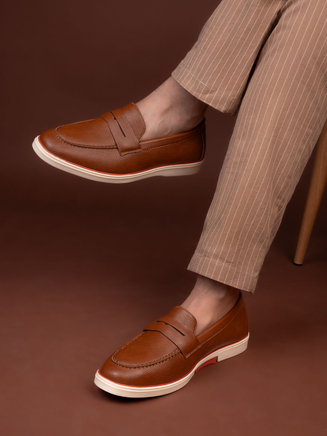 Mast & Harbour Men Tan Loafers Loafers For Men-picture-11