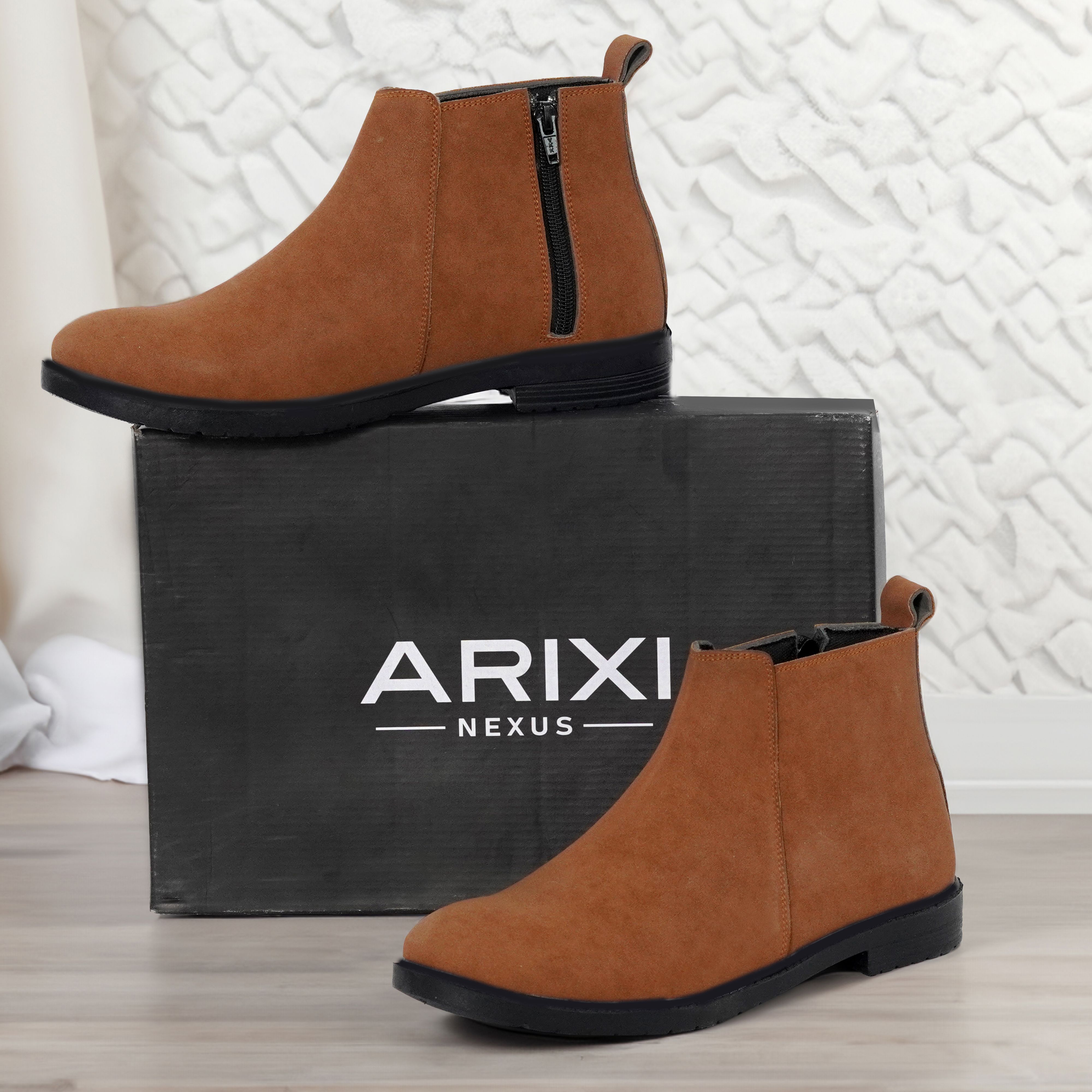 arixi nexus Casual Comfort Wear Suede Look Ankle Boots Lightweight & Comfortable Boots For Men-picture-34