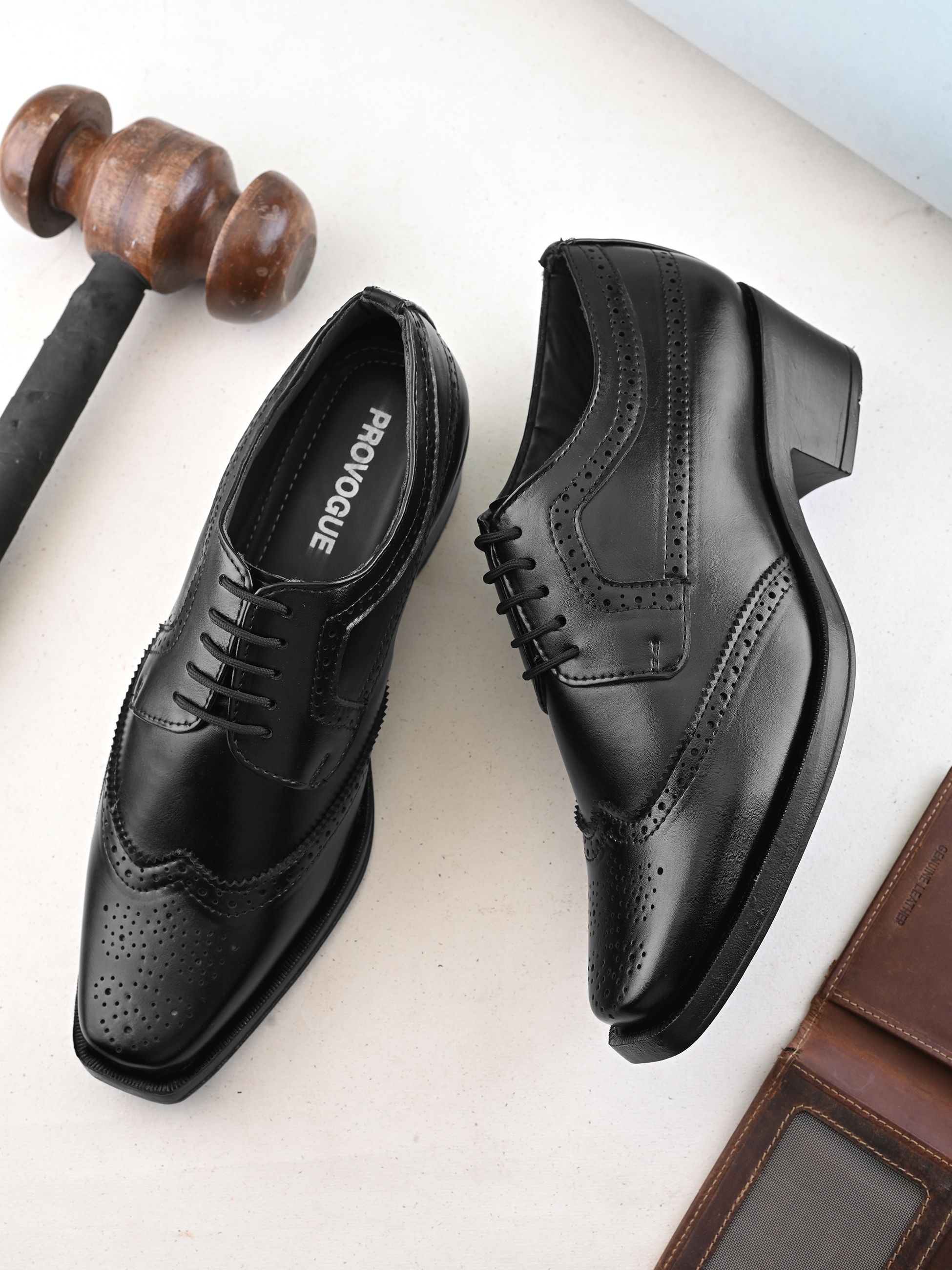 provogue SS26 Men's Brogue Height Increasing Shoes Derby For Men-picture-10