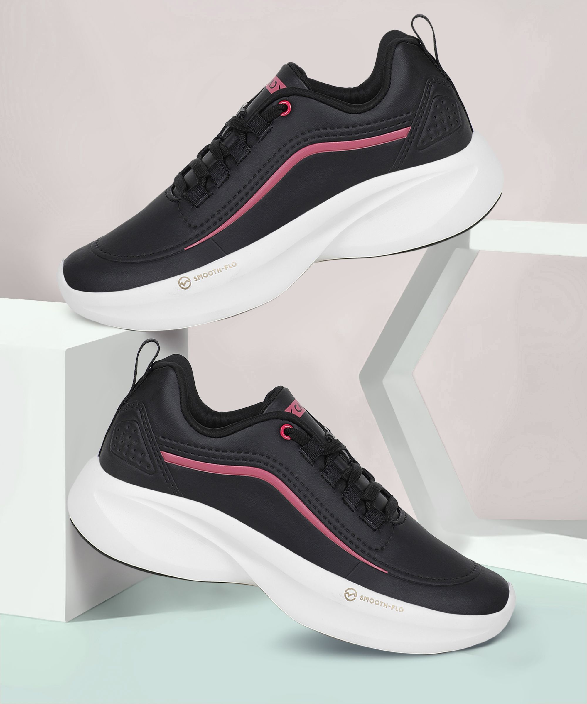 BEETLE Women's Casual Shoes | Easy to Wear Design & Cushioned Insole | Lace-Up Walking Shoes For Women-image-16