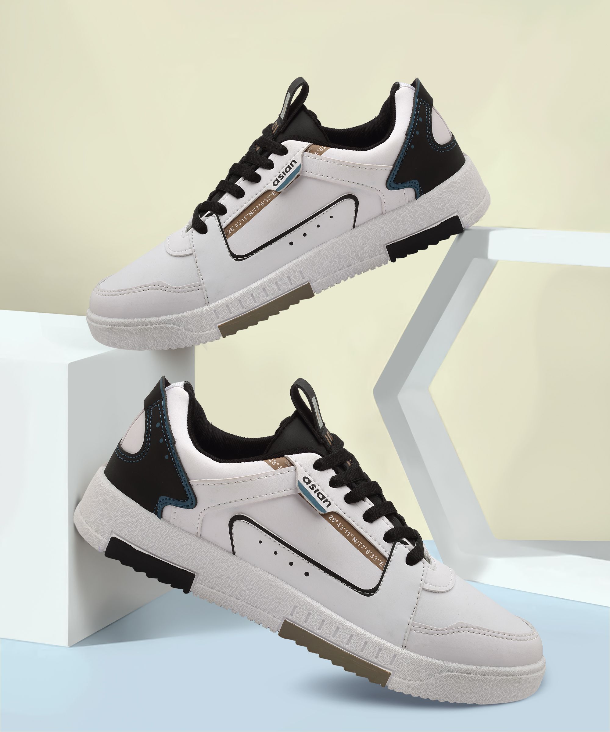 Tarzan-01 White Sneakers,Casuals,Walking,Stylish Extra Comfort Sneakers For Men-image-38