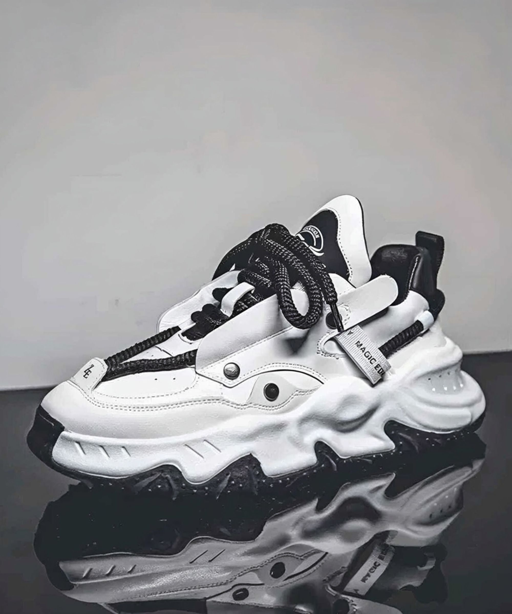 Black Stylish Casual Sneakers For Men-image-46