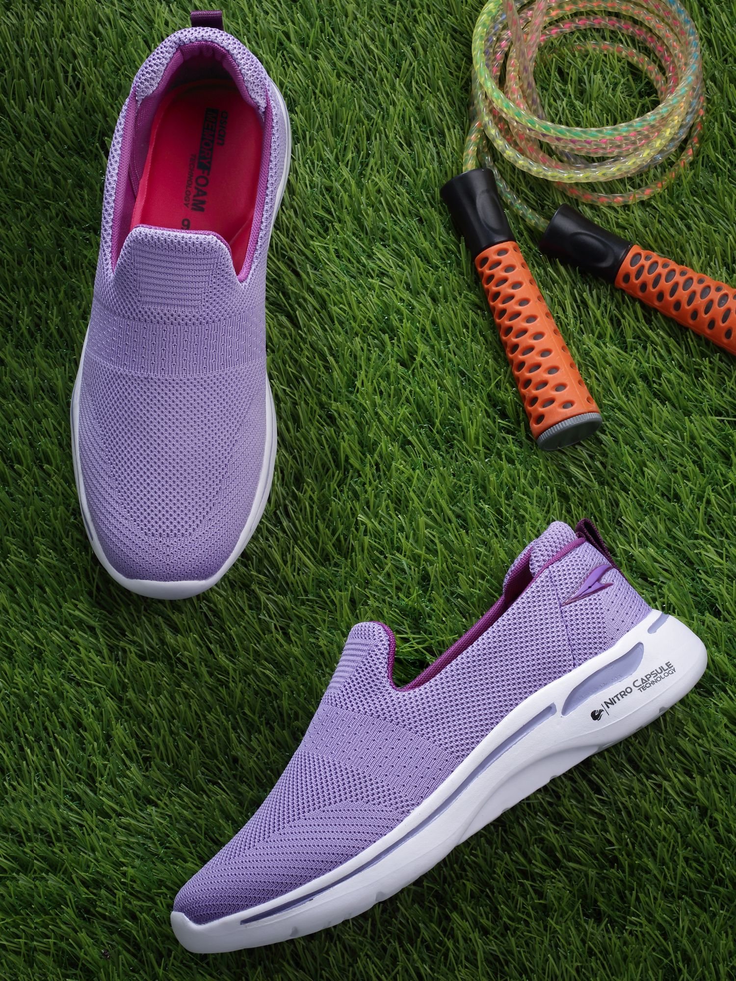 Firefly-118 Lavender Sports,Gym,Traning,Walking Stylish Slip On Sneakers For Women-image-24