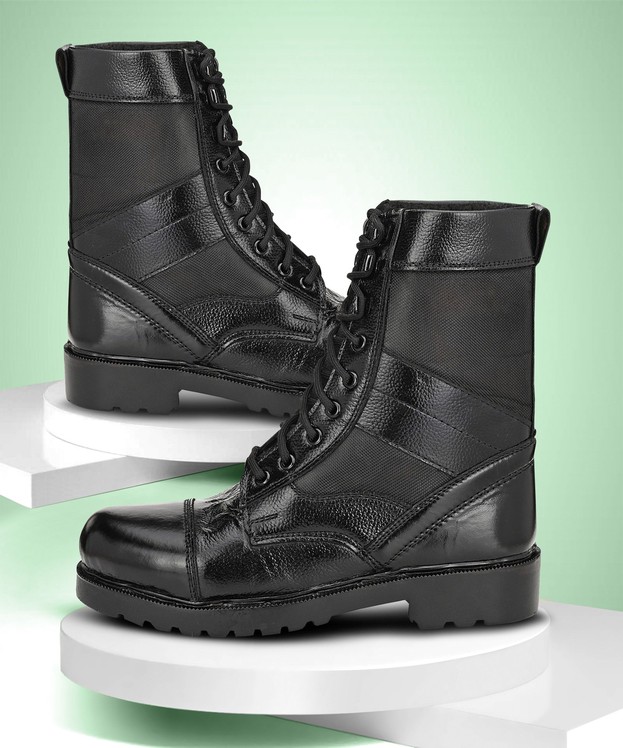 LEATHER COMBAT ARMY BOOT SHOES/ARMY SHOES/DMS SHOES FOR MEN Boots For Men-image-5