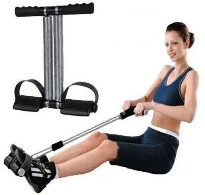 Double Spring Tummy Trimmer -Multipurpose Fitness Equipment Ab Exerciser (Black) Ab Exerciser-image-39