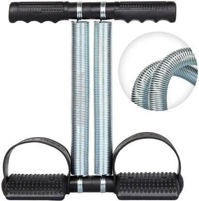 Double Spring and Rubber Tummy Trimmer for Men & Women, Waist Fat Buster Ab Exerciser-image-1