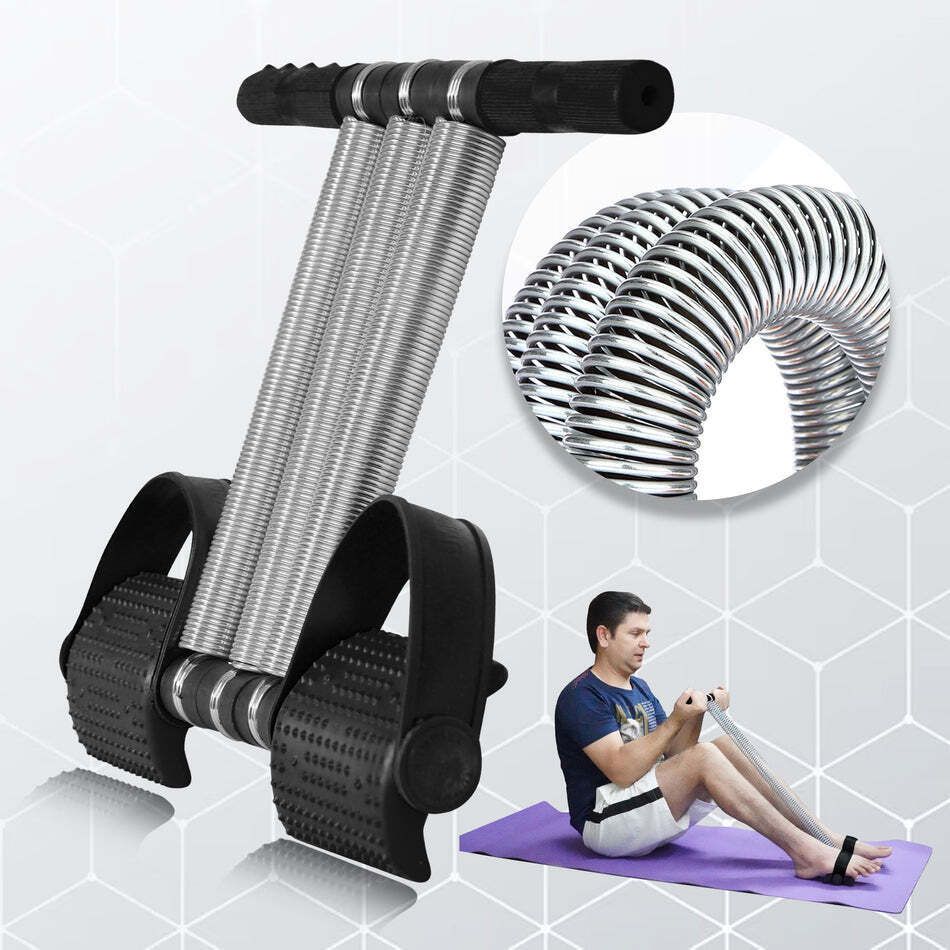 athlian Triple Spring Tummy Trimmer Abdominal Exerciser for Home Gym & Full-Body Fitness Ab Exerciser-picture-19