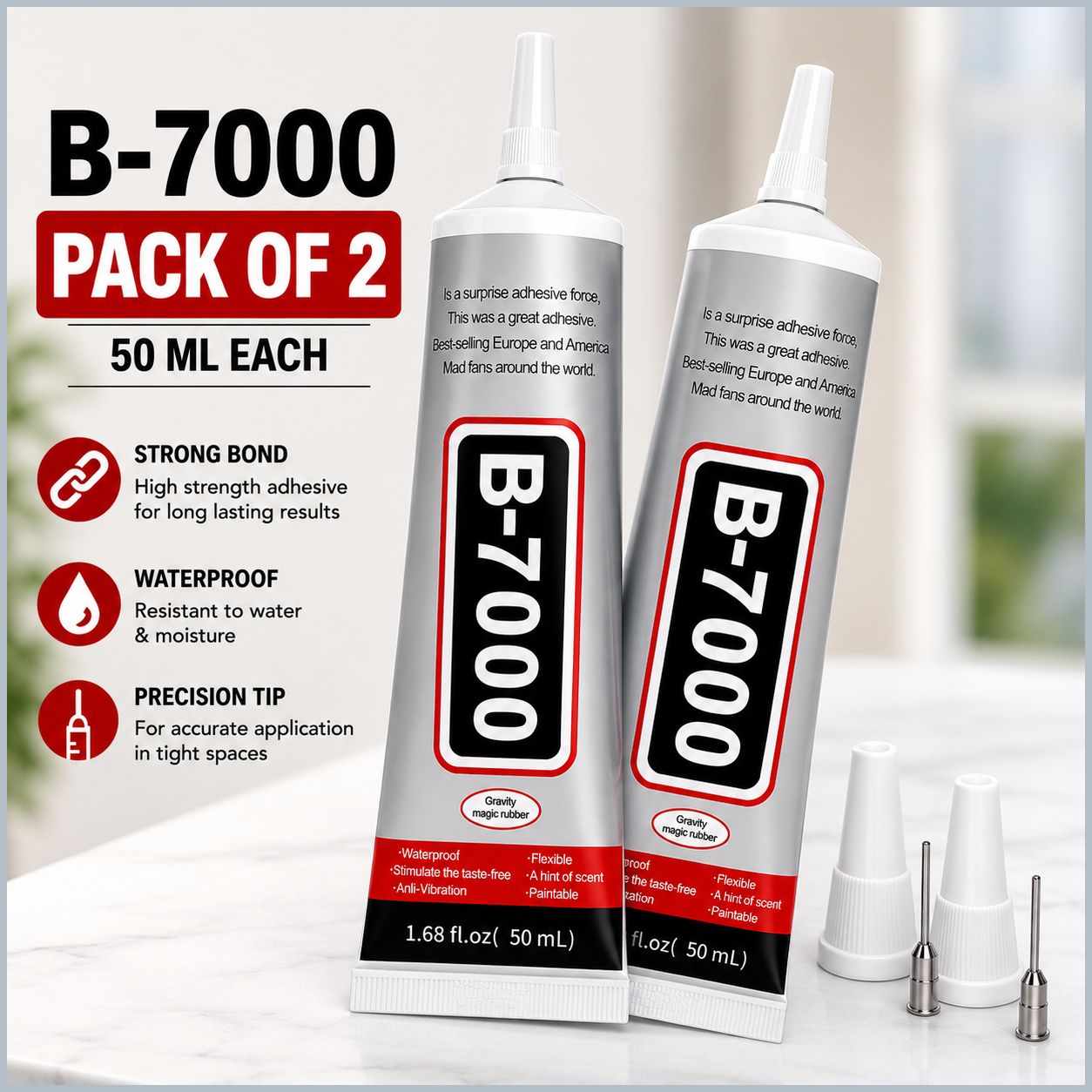 Avoid Eye and Skin Contact, Use in Ventilated Area, Keep Away from Heat. Multi-Purpose Glue, Easy Apply, Durable Bond-image-21