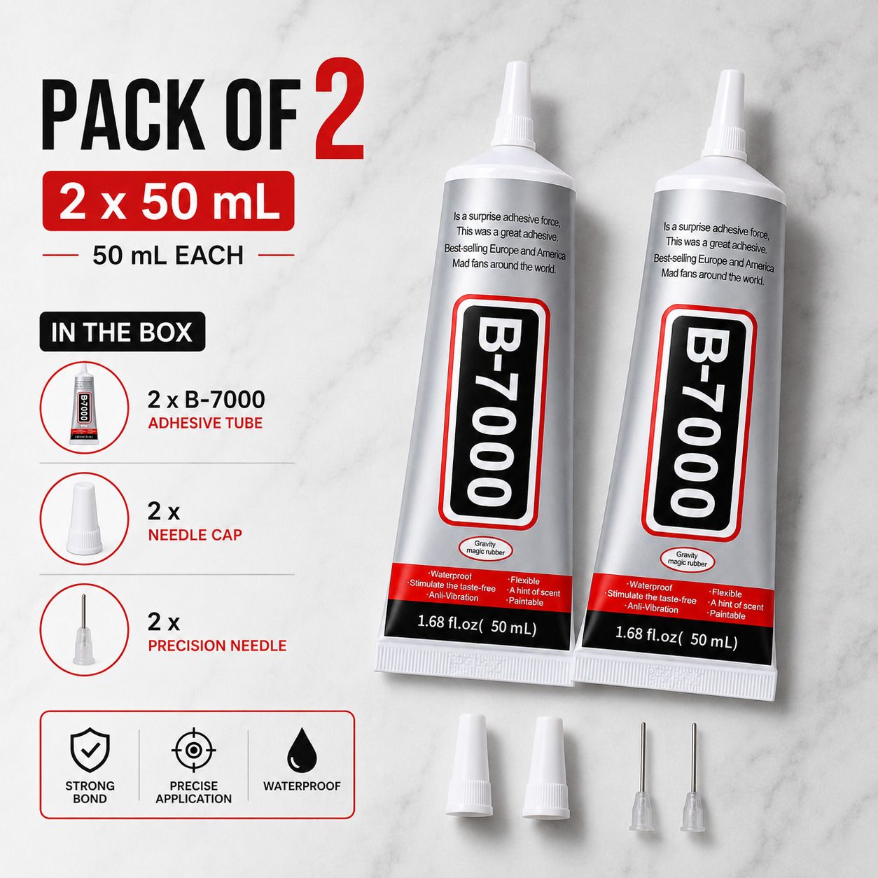 Avoid Eye and Skin Contact, Use in Ventilated Area, Keep Away from Heat. Multi-Purpose Glue, Easy Apply, Durable Bond-image-7