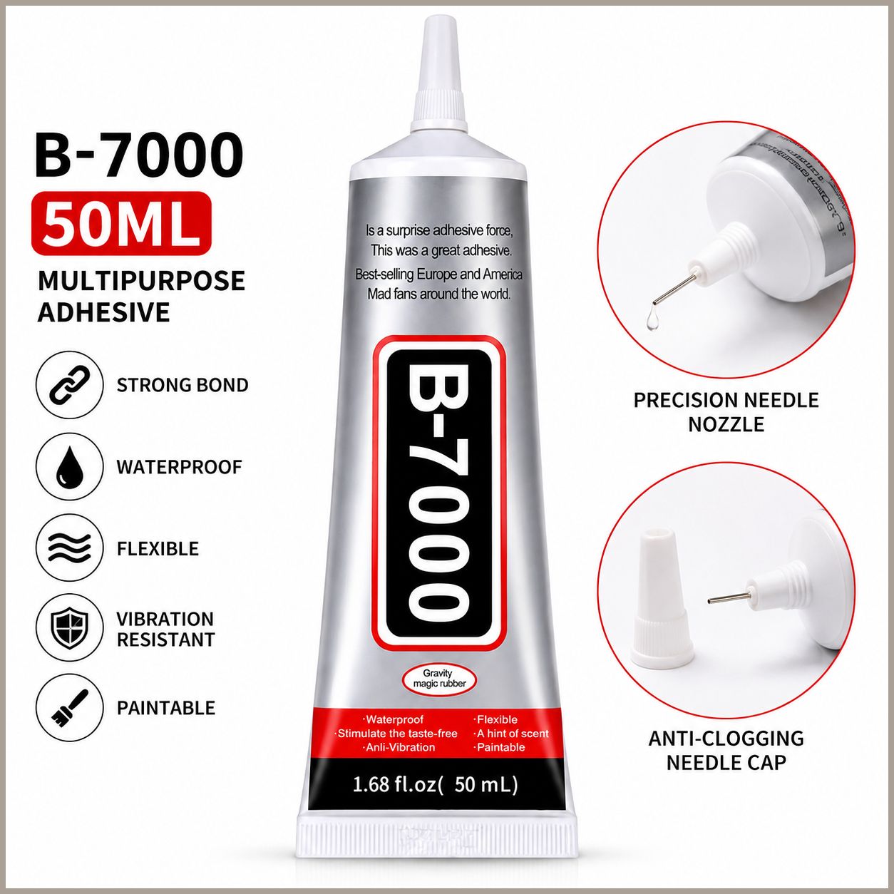 flytouch Avoid Eye and Skin Contact, Use in Ventilated Area, Keep Away from Heat. Fine Applicator, Flexible Bond, Household Repair-picture-46