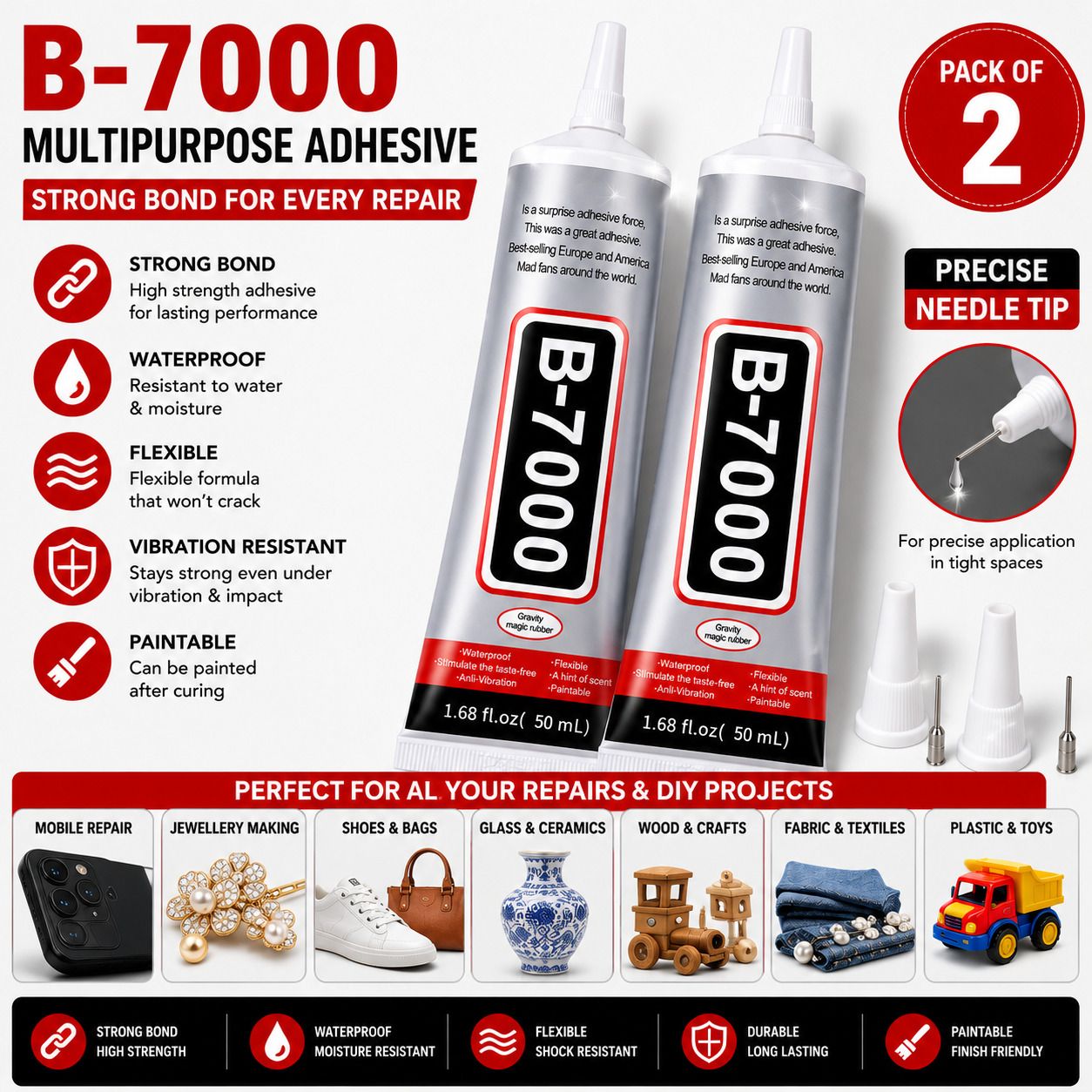 Avoid Eye and Skin Contact, Use in Ventilated Area, Keep Away from Heat. Plastic, Glass, Metal, Wood and Leather Use-image-48