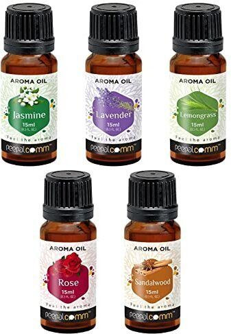 peepalcomm High Scented 5 Different Fragrance Aroma Oil Home,Office Etc Fragrance15 ml each Aroma Oil-picture-22