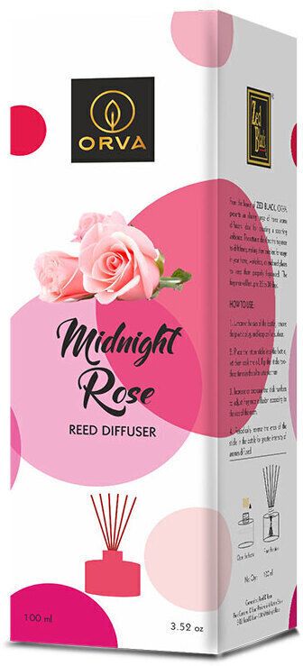 midnight rose reed diffuser fragrance includes diffuser oil(6 rattan stick free) diffuser, diffuser set
