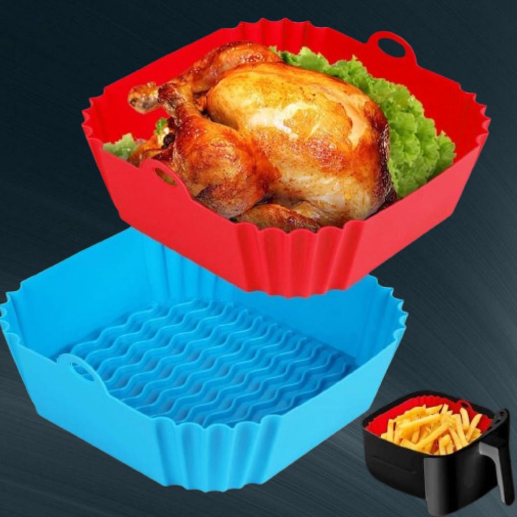 Non Stick Air Fryer Silicone Basket Tray Cooking Liner Air Fryer-image-44