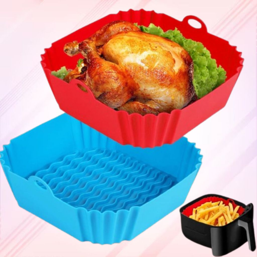 arivya Food Grade Silicone Air Fryer Basket Liner Non Stick Insert Air Fryer-picture-39