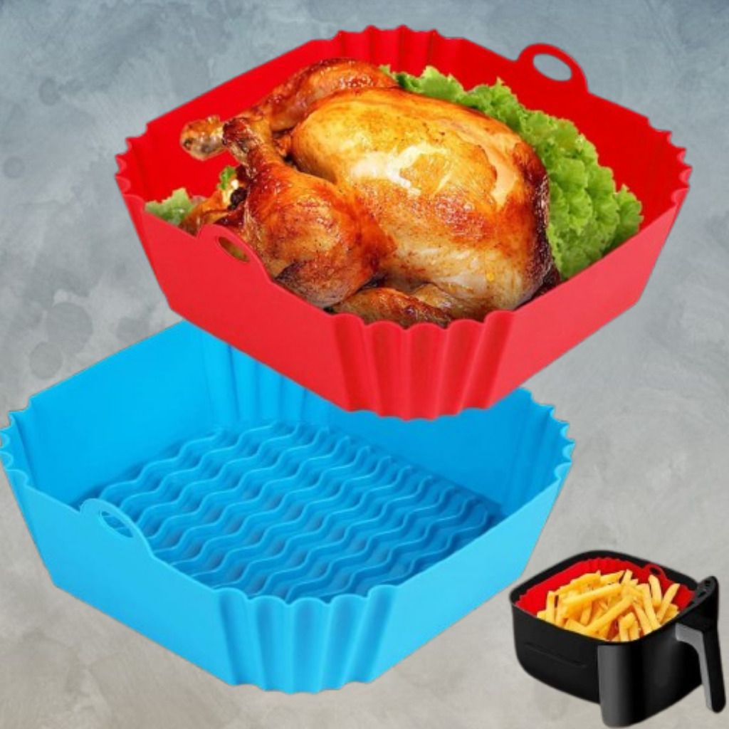arivya Food Grade Silicone Air Fryer Tray Insert Cooking Basket Air Fryer-picture-32