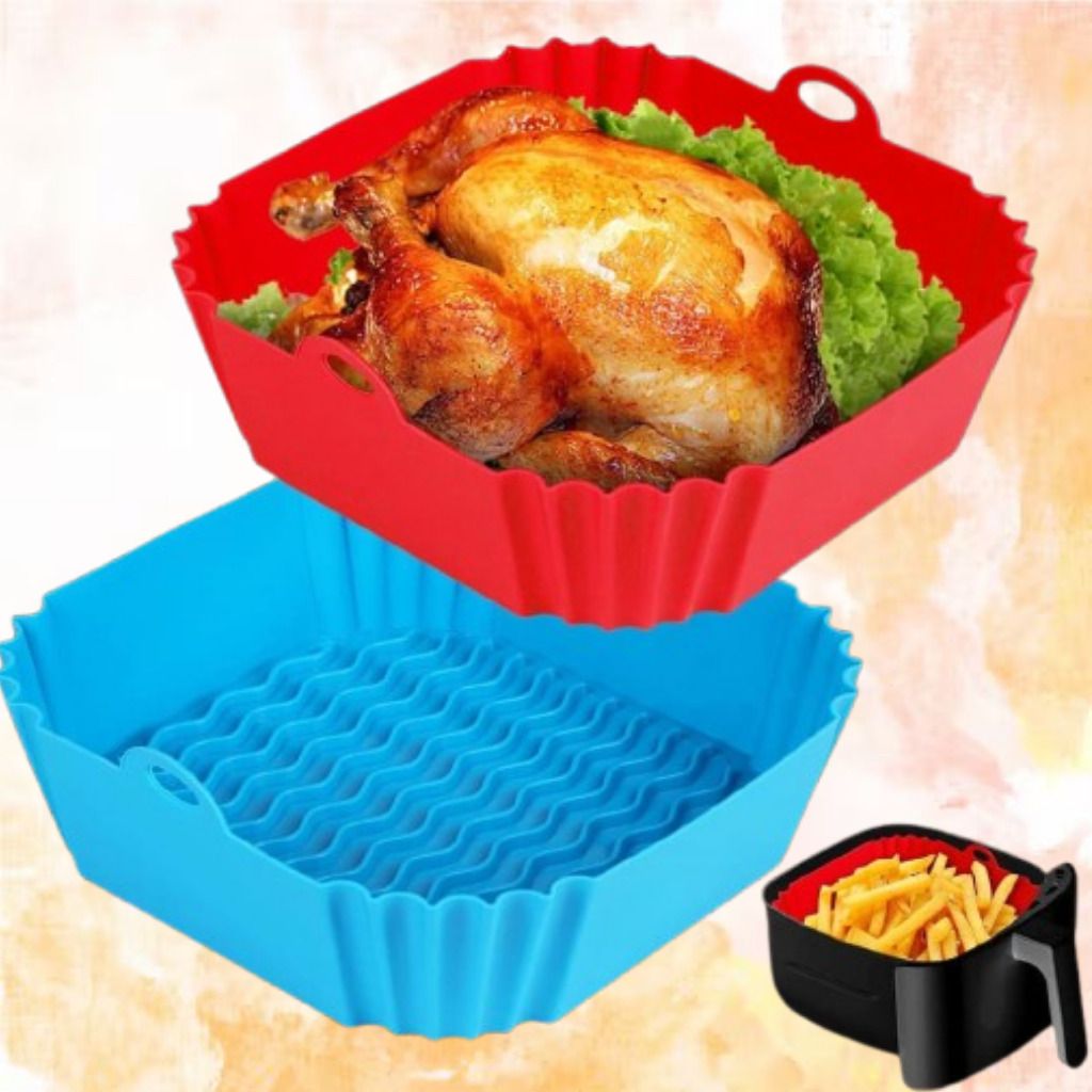 arivya Non Stick Silicone Air Fryer Cooking Basket Reusable Liner Air Fryer-picture-23