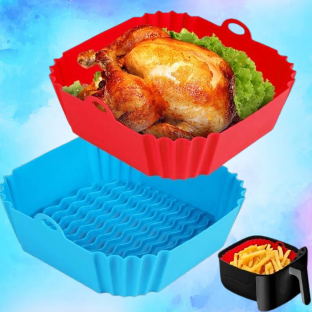 Heat Safe Air Fryer Silicone Basket Tray Insert Liner Air Fryer-image-1