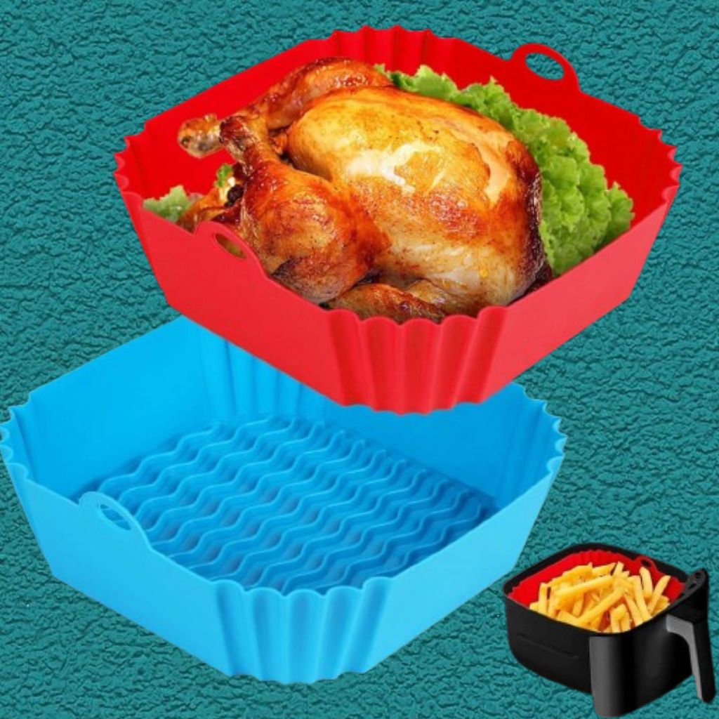arivya Multipurpose Air Fryer Silicone Liner Baking Roasting Tray Air Fryer-picture-42