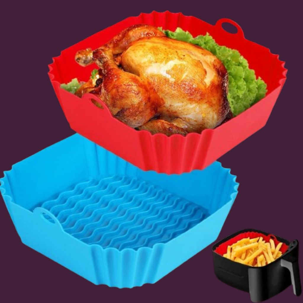 arivya Durable Air Fryer Silicone Basket Tray Cooking Insert Air Fryer-picture-37