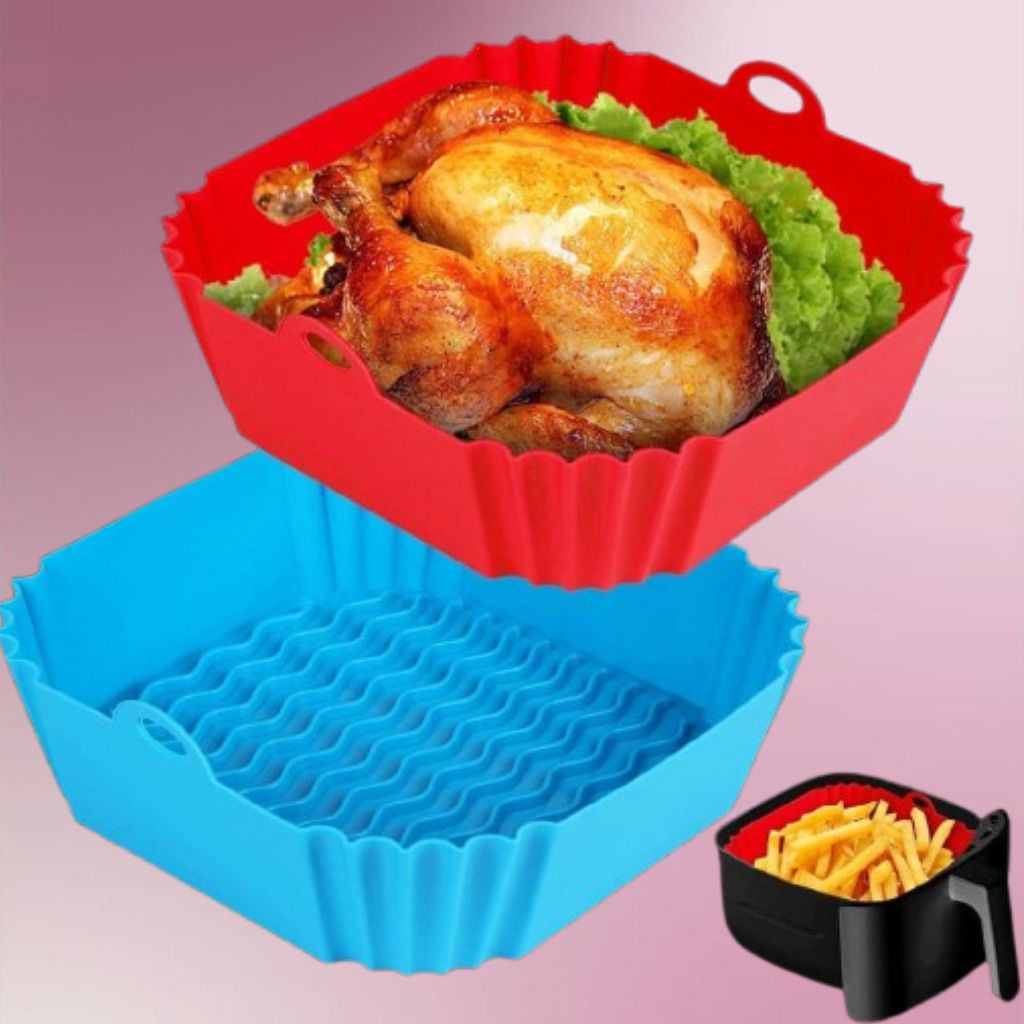 arivya Air Fryer Silicone Tray Flexible Reusable Cooking Basket Air Fryer-picture-35