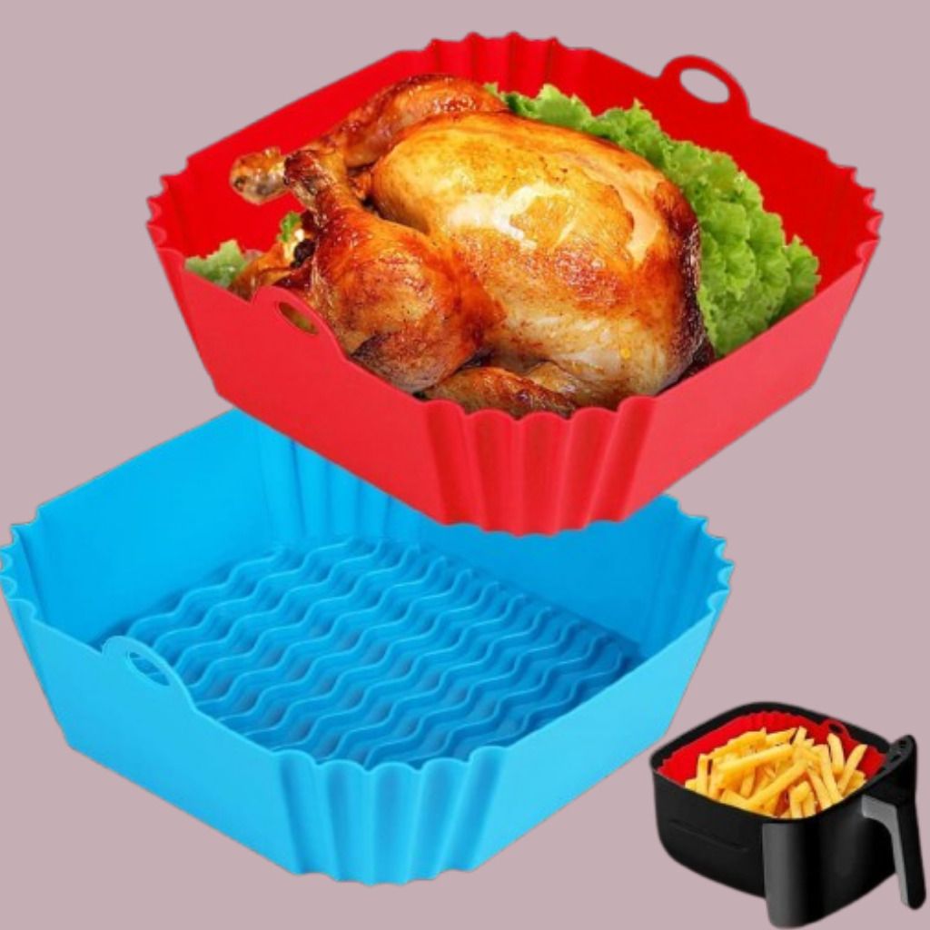 Non Stick Silicone Basket Liner Air Fryer Cooking Tray Air Fryer-image-45