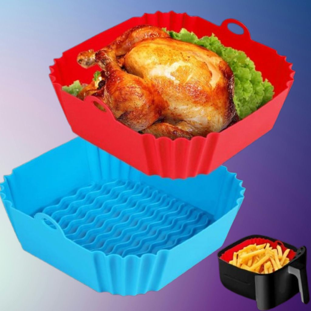 arivya Silicone Air Fryer Liner Heat Resistant Reusable Tray Insert Air Fryer-picture-35