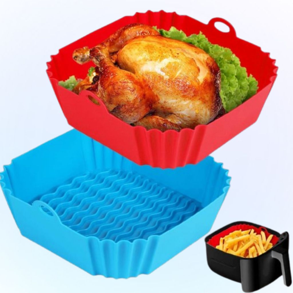 arivya Reusable Silicone Air Fryer Tray Cooking Basket Liner Air Fryer-picture-43