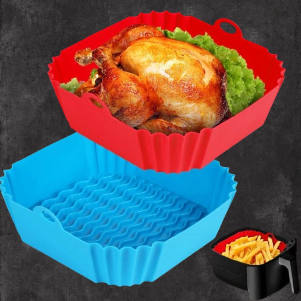 arivya Heat Resistant Air Fryer Silicone Basket Insert Tray Air Fryer-picture-37