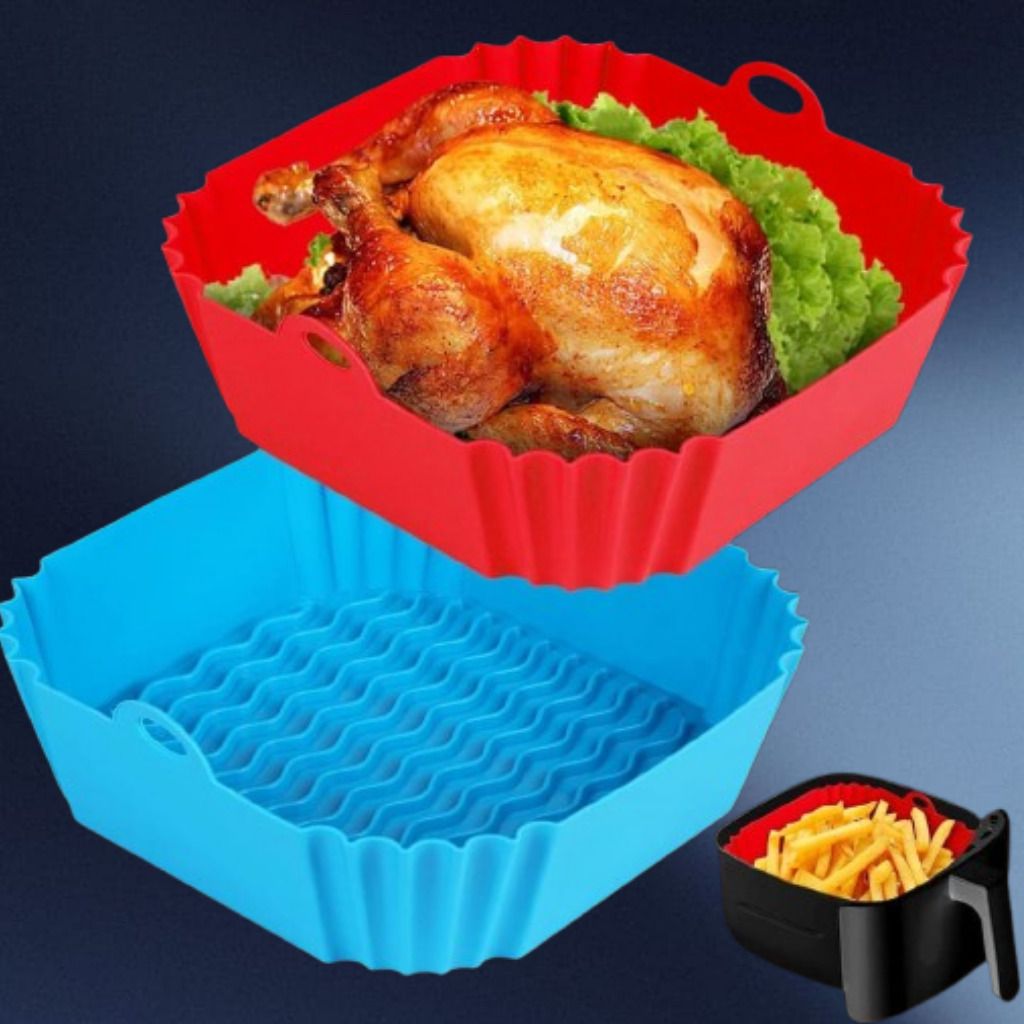arivya Non Stick Air Fryer Silicone Basket Insert Reusable Tray Air Fryer-picture-20
