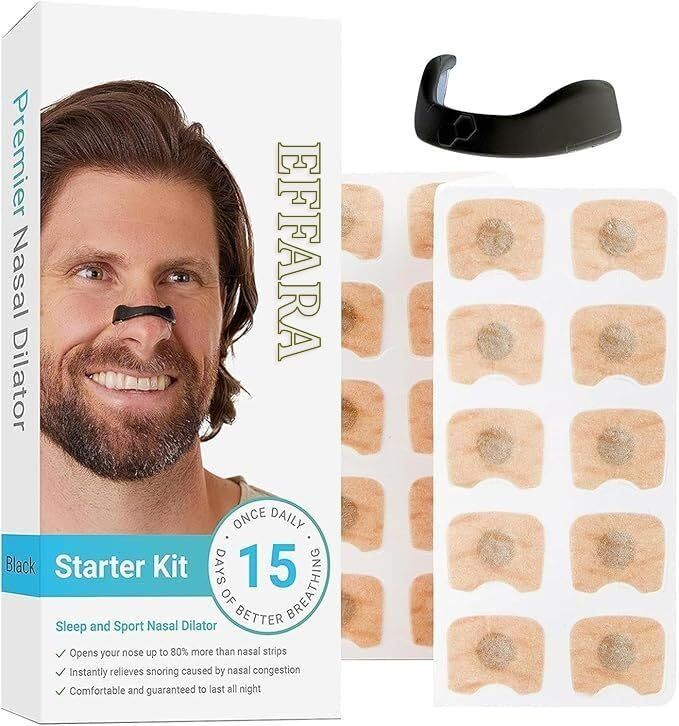 Breathing Nasal Strip Starter Kit 15 Snoring Stopper Anti Snoring Nose Clip Nose Shaper-image-20