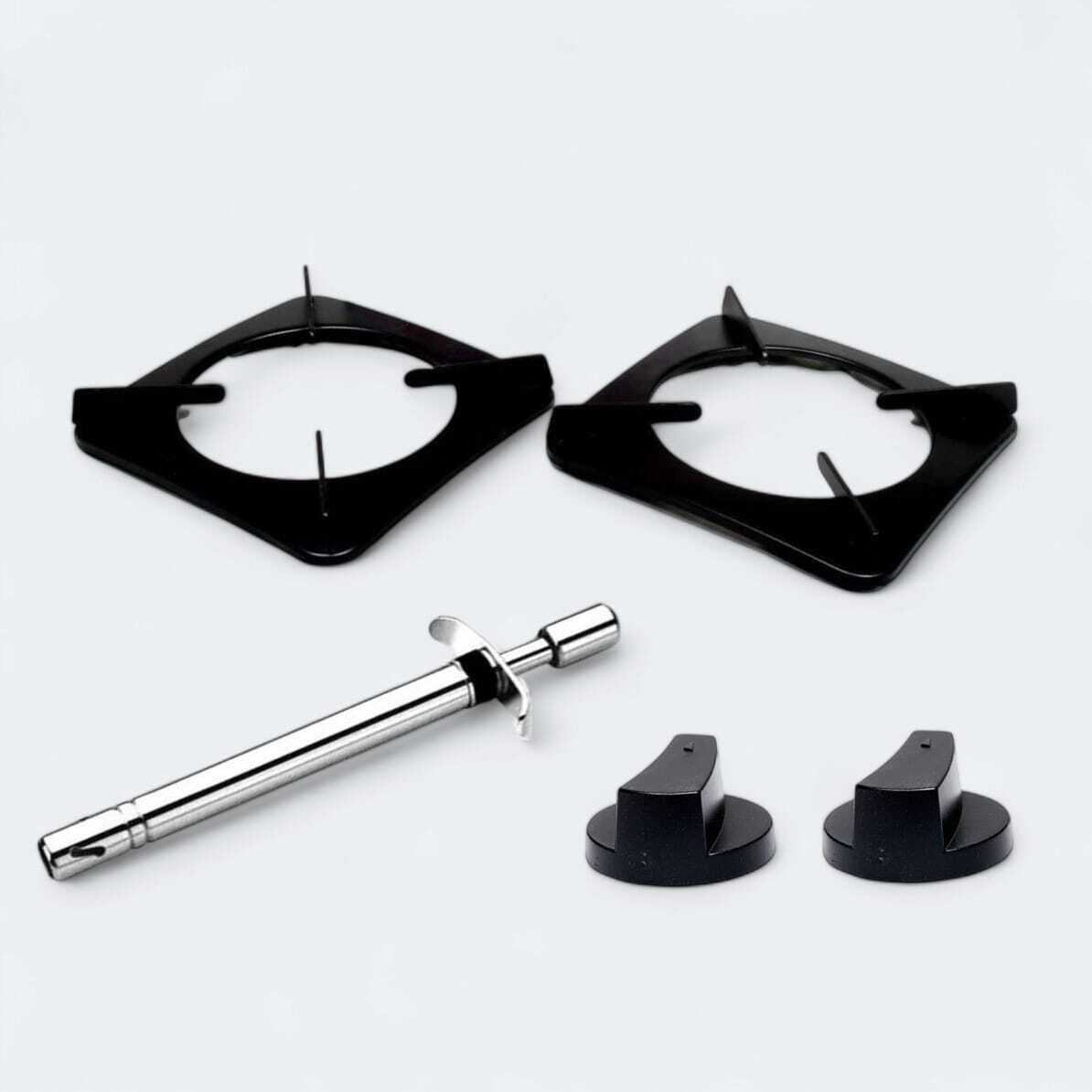 Black Iron Pan support with Lighter Iron Manual Gas Stove