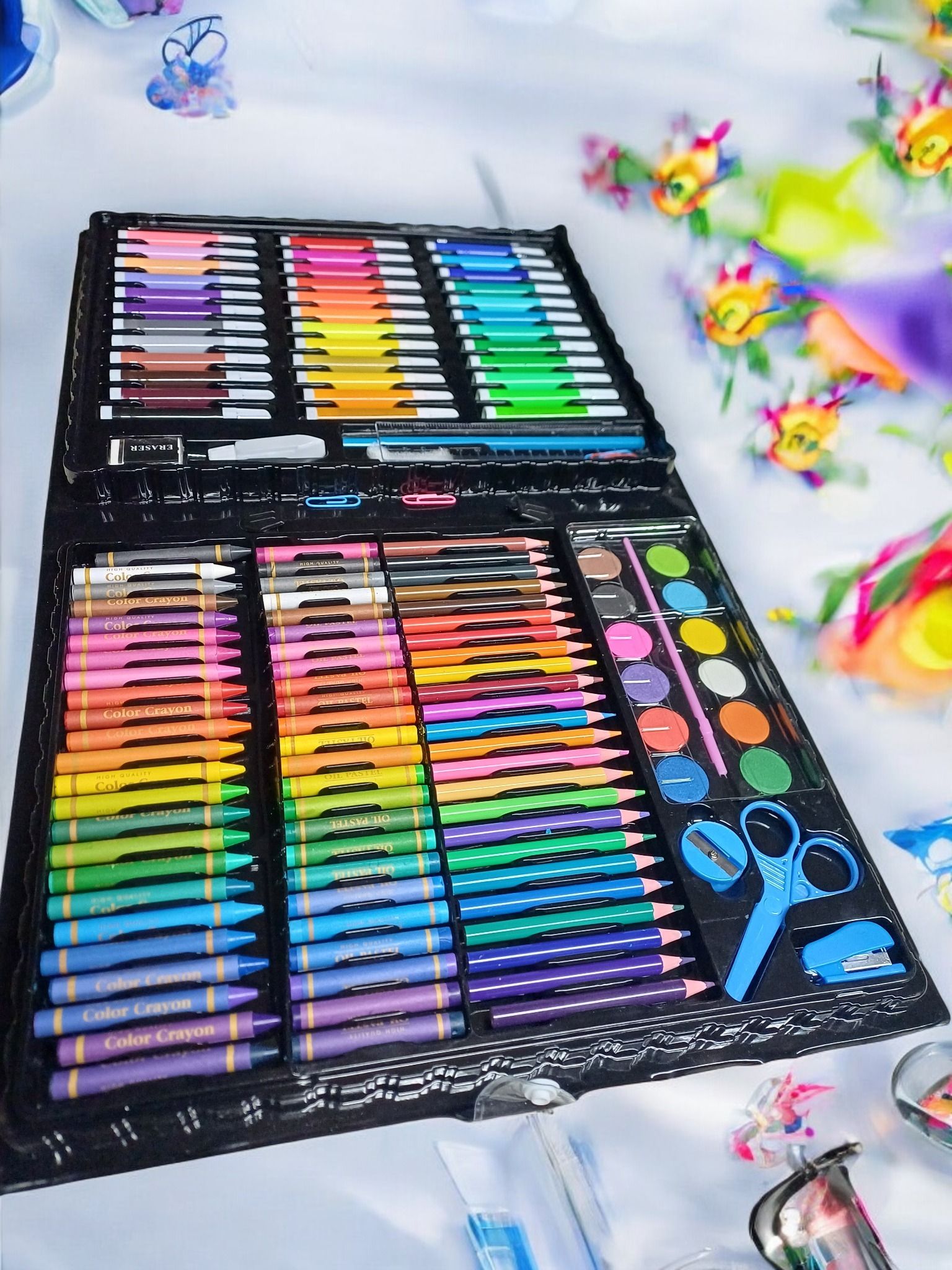 Kids Creative 150 pcs Art & Craft Coloring Box-image-0