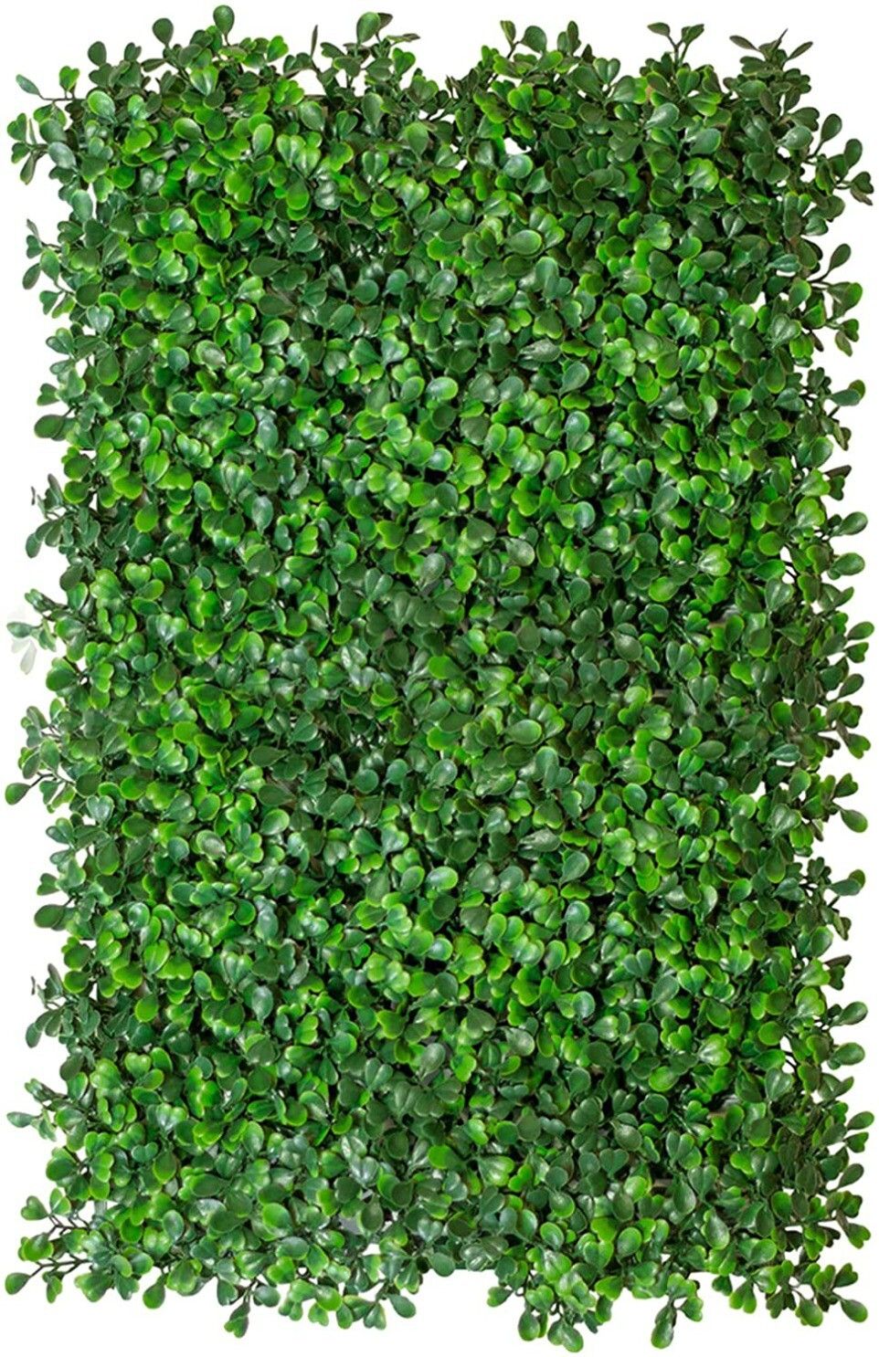 Pack of 1 Artificial Small Leaves Vertical Wall Grass Tiles, Wall grass panels, Grass mat for wall décor, Garden Decor, Home Decor (40 x 60 cm Each ,Green) Green Eucalyptus Artificial Flower-image-2