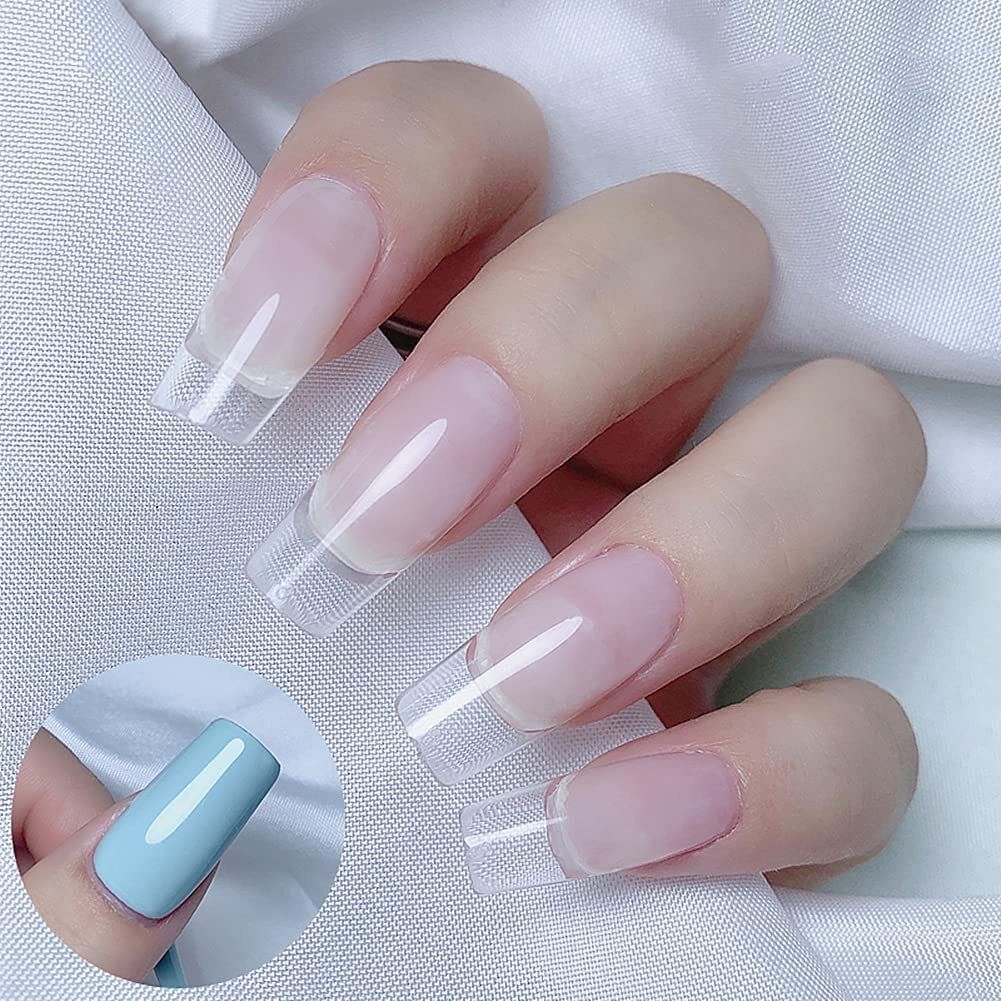 el syco Fake Nails With Glue Kit/Artificial Nails Set Acrylic Fake with File Tool-picture-40