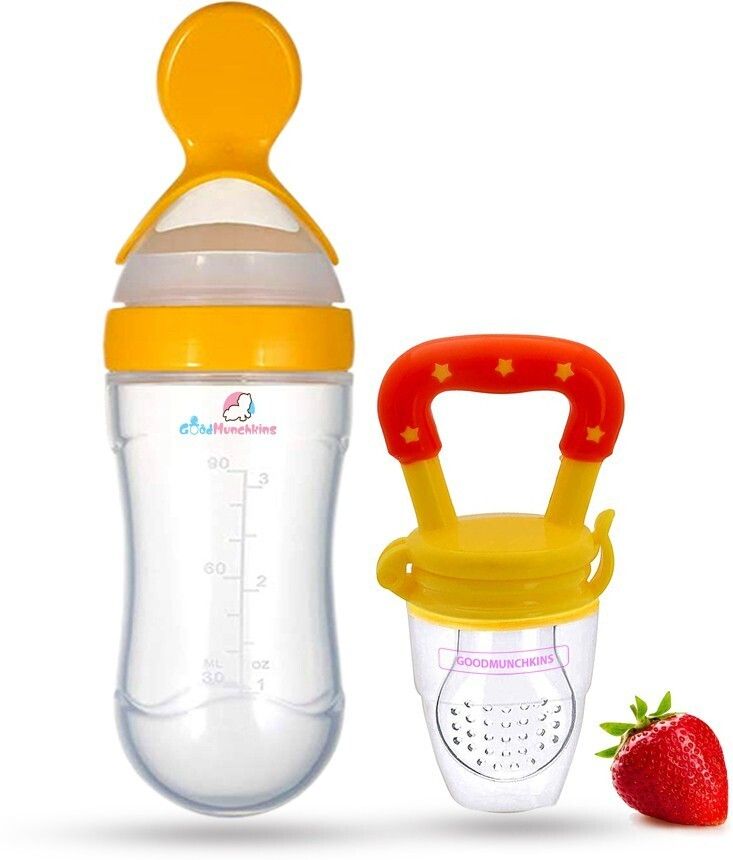 Silicon Food Feeder - Silicon Fruit Feeding Nipple for Baby - 150 ml-image-48