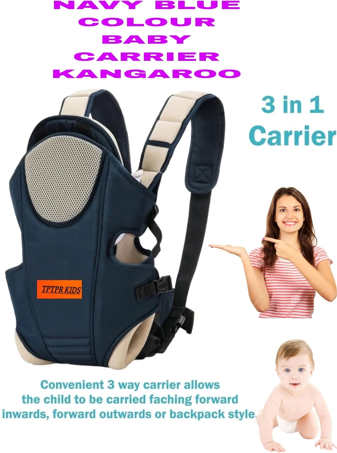 ctm exports BABY CRRIER NAVY Baby Carrier-picture-3