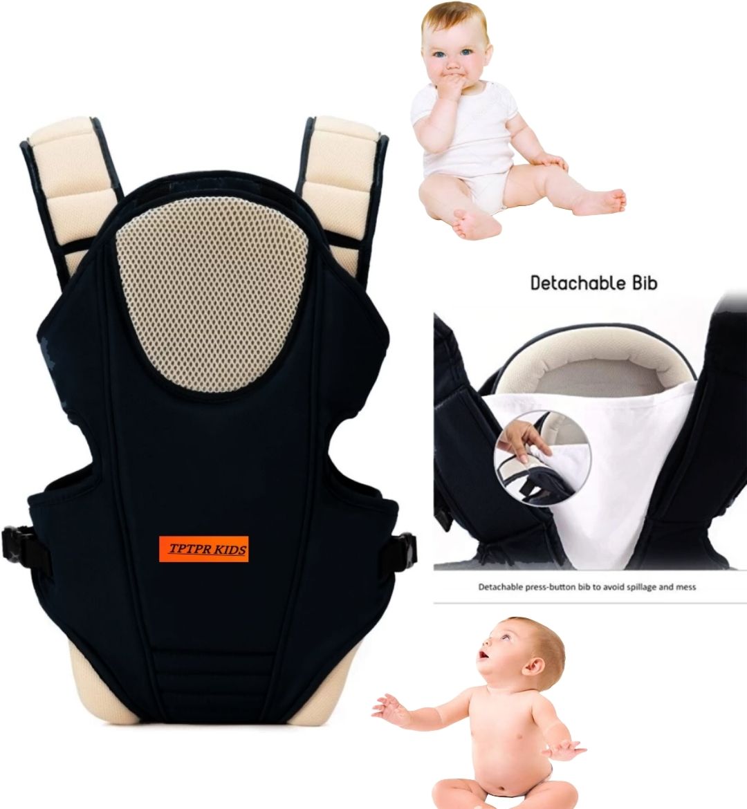 TPTPR-KIDS Adjustable Baby Carrier Bag (BLACK, Front carry facing in) Baby Cuddler