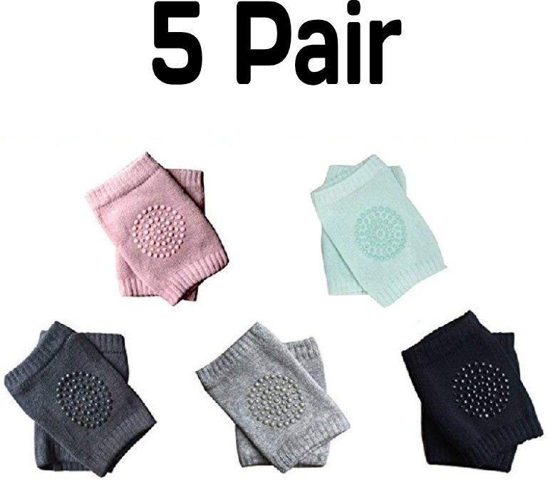 5 - Pair Baby Crawling Knee Pad knee pads for kidsSHISHI Multicolor Baby Knee Pads-image-24