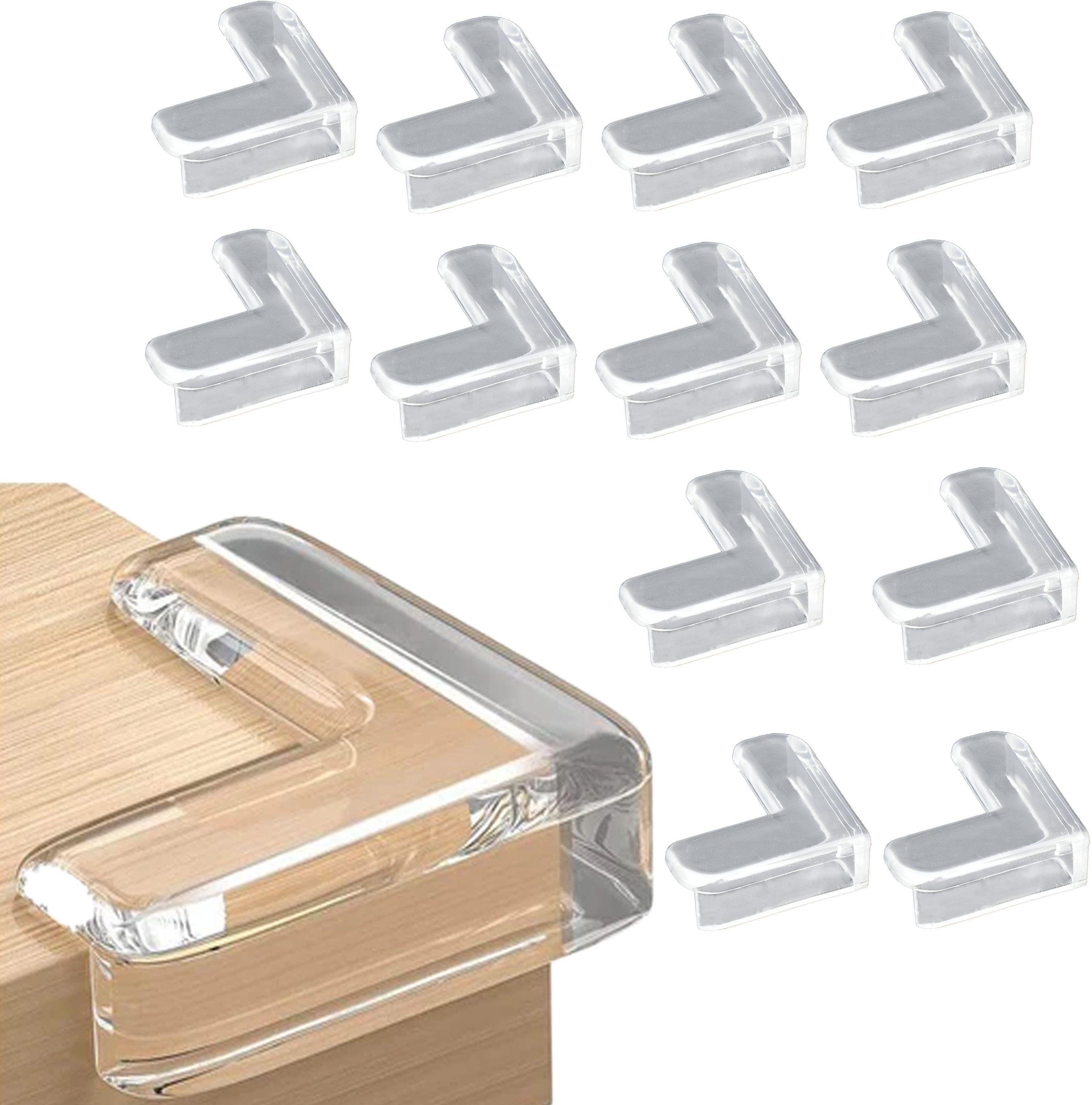 ablue clipper Pack of 12 Silicone Protector for Furniture, Baby Proofing Edge & Corner Guards-picture-24