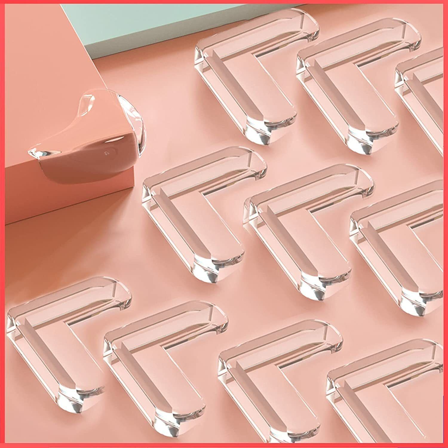 ablue clipper Baby Proofing Corner Guards Self Adhesive Corner Protectors L Shape-picture-6