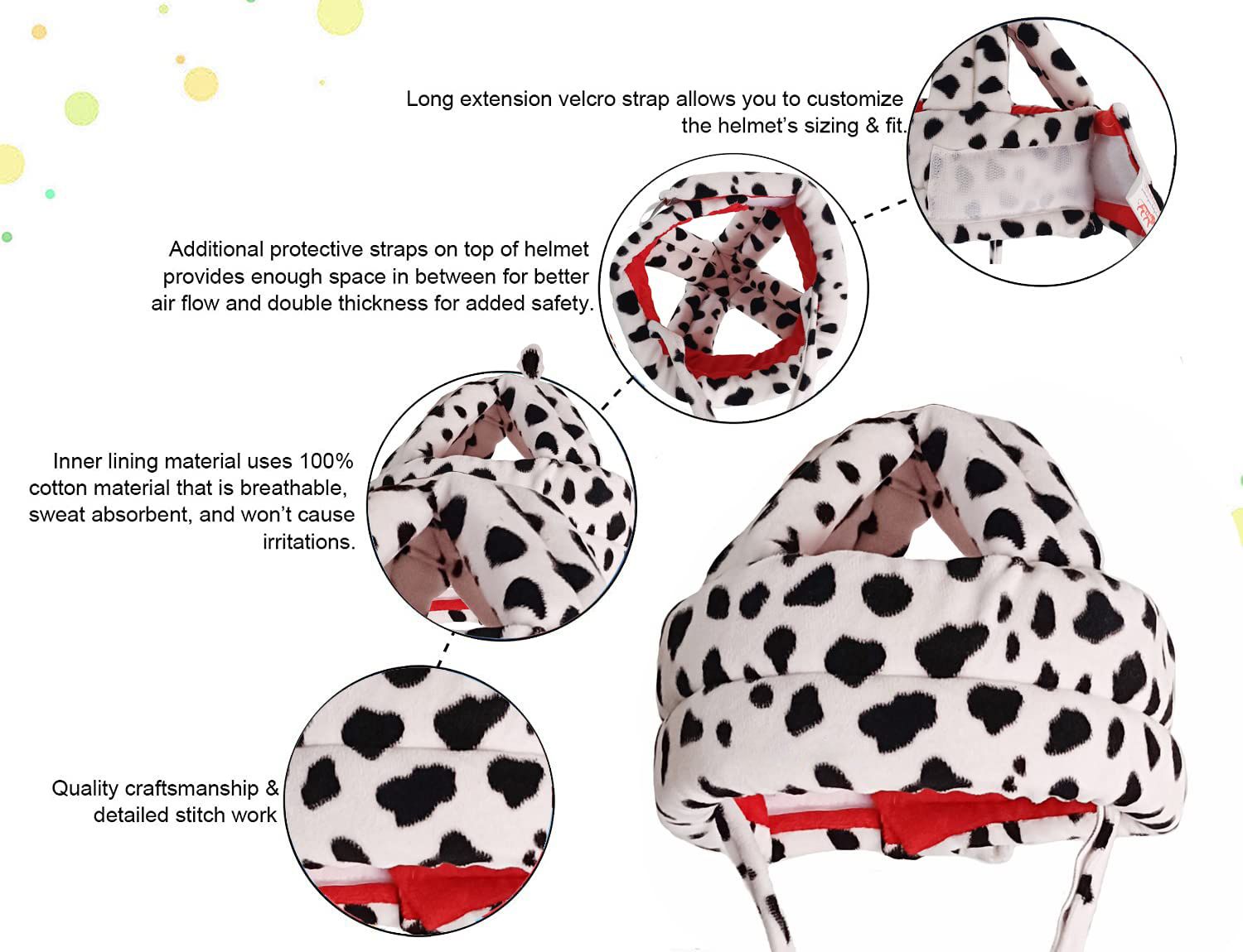 Safety Baby Helmet|Baby Safety Helmet-Baby Head Protector for Walking & Crawling Black Baby Knee Pads-image-35