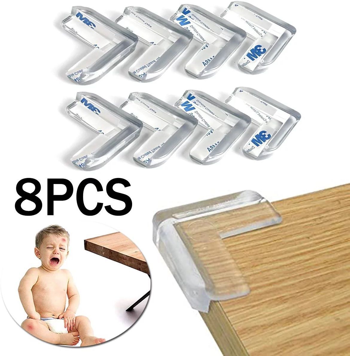 ablue clipper Silicone Baby Edge Protector for Furniture Table Corner Guards-picture-6