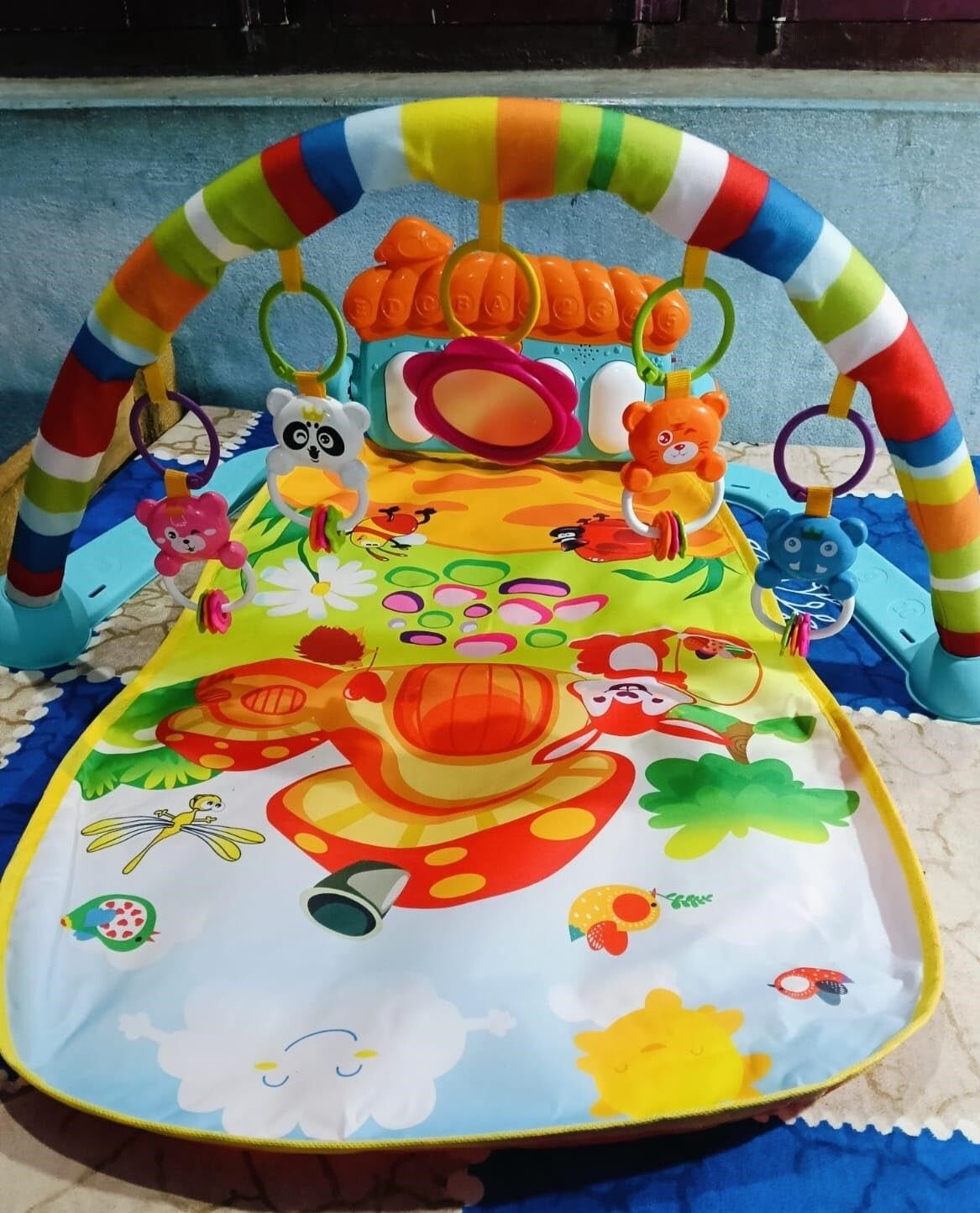 dorytoys Safe & Soft Play Mat for Babies with Music Piano and Sensory Toys-picture-45