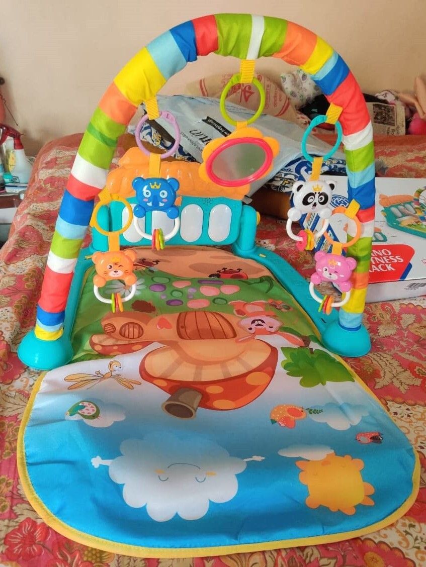 Value Baby Play Mat with Interactive Piano and Educational Toys-image-12