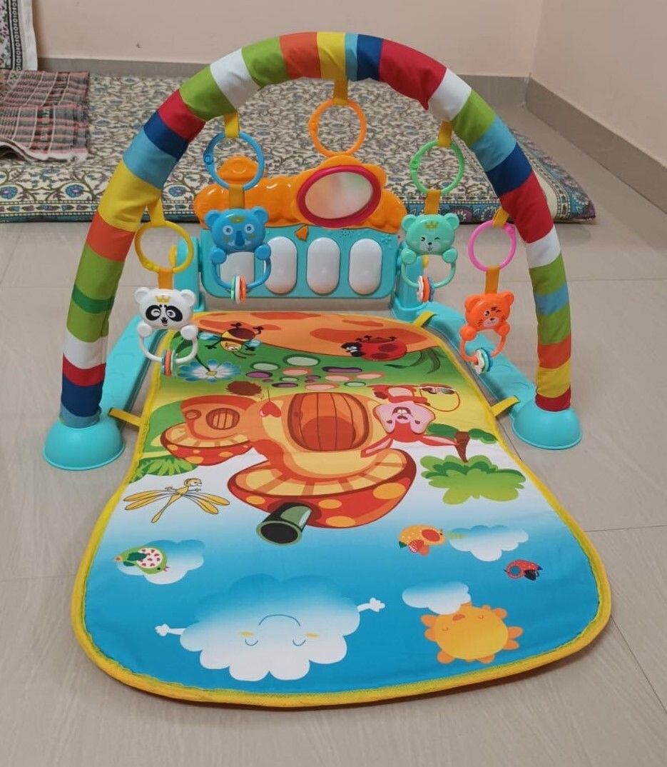 dorytoys Kick Piano Mat for Babies with Hanging Animal Rattles and Sounds-picture-17