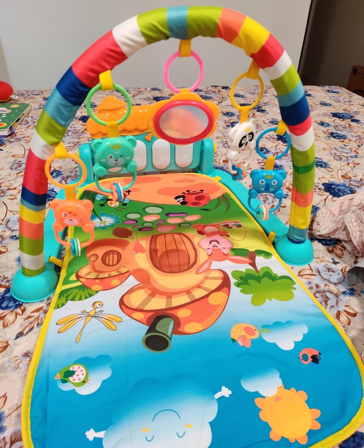 Kick and Play Baby Piano Mat – Musical Activity Gym for Newborns-image-20