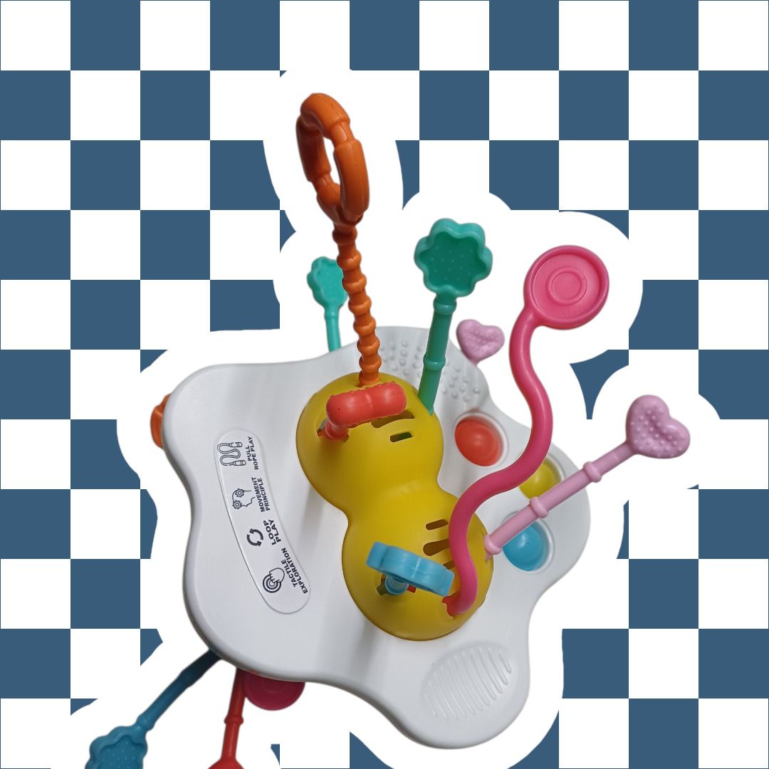 Infant Educational Pull String Activity Toy Rattle-image-36