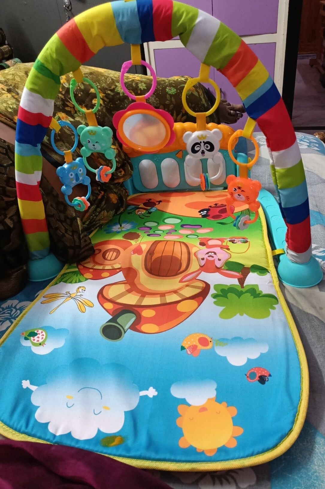 Ideal Baby Shower Gift – Piano Gym Mat with Colorful Toys-image-40