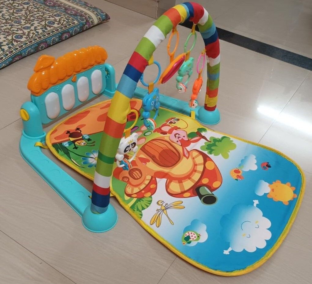 bhvmey Playtime Baby Gym Piano with Activity Arches and Kick Keys-picture-2